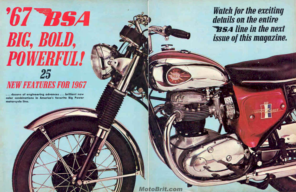 1967 BSA 2 Page Ad