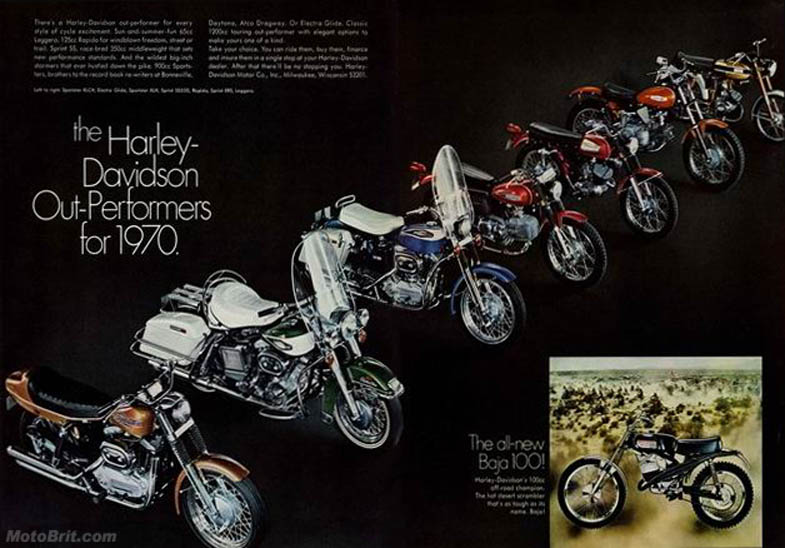 1970 Harley-Davidson Line