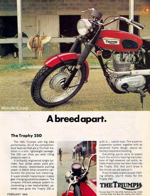 1970 Triumph 250 Trophy