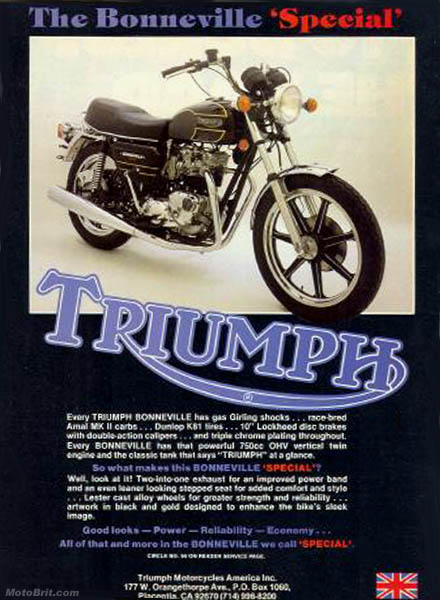 1979 Triumph Bonneville Special T140D