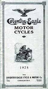 1925 Coventry-Eagle motorcycle brochure