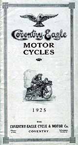 1925 Coventry-Eagle motorcycle brochure