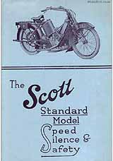 1921 Scott motorcycle brochure