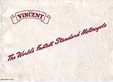 1950 Vincent HRD motorcycle brochure