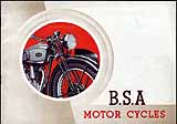 1940 BSA motorcycle brochure