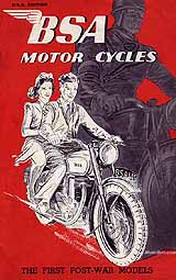 1946 BSA motorcycle brochure