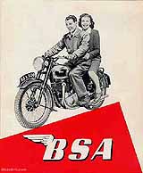 1949 BSA motorcycle brochure