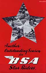 1951 BSA motorcycle brochure