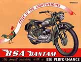 1952 BSA Bantam motorcycle brochure