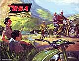 1956 BSA motorcycle brochure