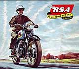 1958 BSA motorcycle brochure