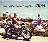 1962 BSA motorcycle brochure