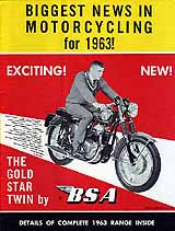 1963 BSA motorcycle brochure