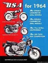 1964 BSA motorcycle brochure