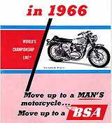 1966 BSA motorcycle brochure type 2