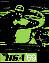 1969 BSA motorcycle brochure