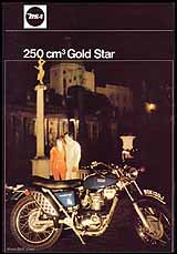 1971 BSA 250 GoldStar motorcycle UK brochure