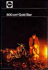 1971 BSA 500 Goldstar motorcycle UK brochure