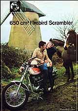 1971 BSA Firebird Scrambler motorcycle UK brochure