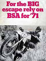 1971 BSA motorcycle brochure