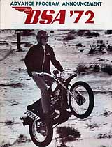 1972 BSA motorcycle brochure