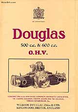 1934 Douglas OW,OW1 motorcycle brochure