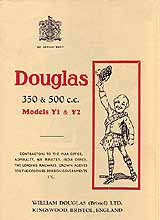 1934 Douglas Y,Y1 motorcycle brochure