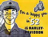 1952 Harley-Davidson motorcycle brochure