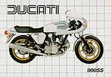 Ducati 900 SS motorcycle brochure