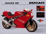 1993 Ducati 900SS SP motorcycle brochure