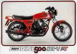 1981 Moto Morini 500 6 Valve motorcycle brochure