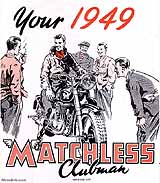 1949 Matchless motorcycle brochure