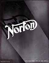 1936 Norton motorcycle brochure