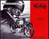 1952 Norton motorcycle brochure