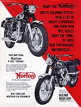 1968 Norton motorcycle brochure