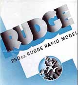 1936 Rudge 250 Rapid motorcycle brochure