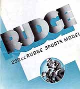 1936 Rudge 250 Sports motorcycle brochure