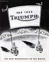 1953 Triumph motorcycle brochure