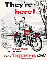 1957 Triumph motorcycle brochure