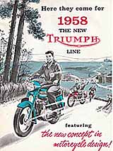 1958 Triumph motorcycle brochure