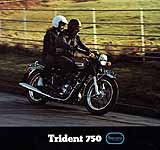 1973 Triumph T150 Trident motorcycle brochure