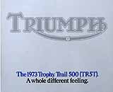 1973 Triumph TR5 Trophy motorcycle brochure