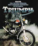 1978 Triumph motorcycle brochure