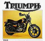 1983 Triumph TSX-8 motorcycle brochure